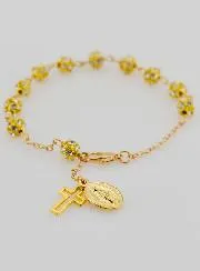 Zehner Rosenkranz Armband Wundertätige Medaille und Kreuz