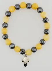 Edelstein Armband – Hämatit und Gelber Calcit