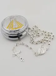 Rosenkranz und Dose Barmherziger Jesus