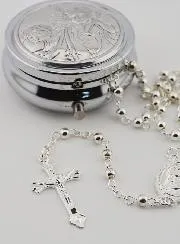 Rosenkranz und Dose Schutzengel