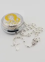 Set Rosenkranz und Dose Mutter Gottes von Tschenstochau