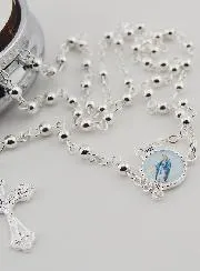 Geschenk zur Firmung Rosenkranz-Dose und Rosenkranz