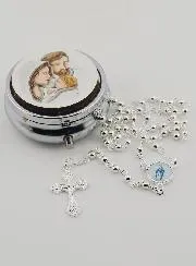 Rosenkranz Dose Heilige Familie mit Rosenkranz