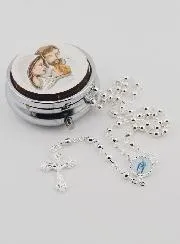Set Rosenkranz mit Dose Heilige Familie
