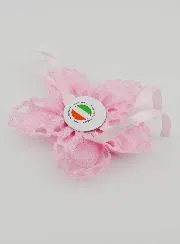 Taufgeschenk – Medaillon für Babywiege Blume – Schutzengel