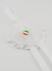 Taufgeschenk – Medaillon für Babywiege Herz und Schutzengel