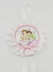Taufgeschenk – Medaillon für Babywiege mit Schutzengeln