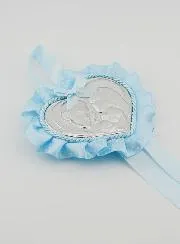 Taufgeschenk – Medaillon für Babywiege Herz Heilige Familie