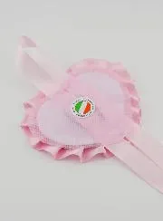 Taufgeschenk – Medaillon für Babywiege Herz Heilige Familie