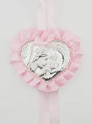 Taufgeschenk – Medaillon für Babywiege Madonna mit Kind