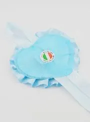 Taufgeschenk – Medaillon für Babywiege mit Herz Engel Laterne