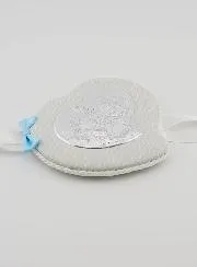 Taufgeschenk Junge – Anhänger für Babywiege aus Leder - Engel mit Laterne