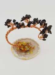 Lebensbaum auf Achat – Obsidian