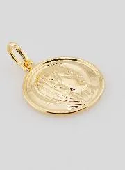 Vergoldeter Anhänger Mutter Gottes - 17mm