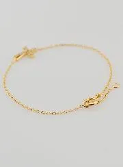 Religiöses Armband Vergoldet mit Strass Kreuz