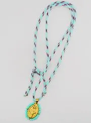 Wundertätige Medaille Grüne Perlen und Kordel