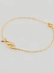 Religiöses Armband Ichthys – Vergoldet