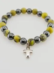 Edelstein Armband – Hämatit und Serpentin