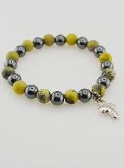 Edelstein Armband – Hämatit und Serpentin