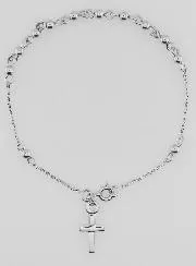 Religiöses Armband mit Kreuz – 925er Silber