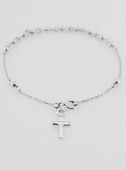 Religiöses Armband mit Kreuz – 925er Silber