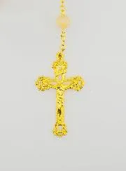 Rosenkranz der Wunderbaren Jungfrau mit Glasperlen – Orange