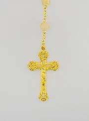 Rosenkranz aus Orangefarbenen Glasperlen – Wunderbare Medaille