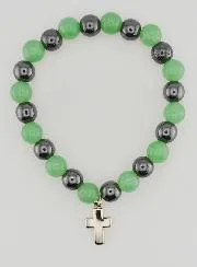 Edelstein Armband aus Hämatit und Aventurin