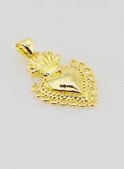 Ex-Voto-Anhänger aus Goldfarbenem Messing – 25mm