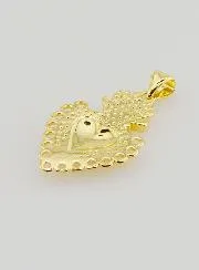 Ex-Voto-Anhänger aus Goldfarbenem Messing – 25mm