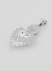 Ex-Voto Anhänger aus Silberfarbenem Messing - 25mm