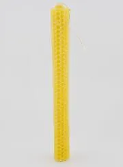 Natürliche Bienenwachs Kerze mit Wabenstruktur - 20 cm