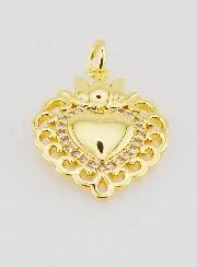 Ex-Voto Anhänger aus Gold-Messing - 22mm