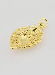 Ex-Voto Anhänger aus Gold-Messing - 22mm