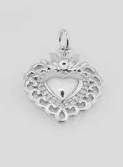 Ex Voto Anhänger aus Silber-Messing - 22mm