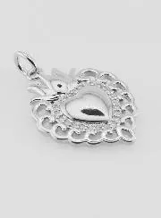 Ex Voto Anhänger aus Silber-Messing - 22mm