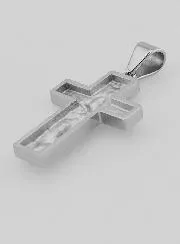 Pilgerkreuz aus Edelstahl - 35mm