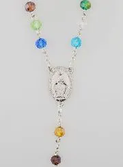 Rosenkranz Wundertätige Madonna Bunte Perlen