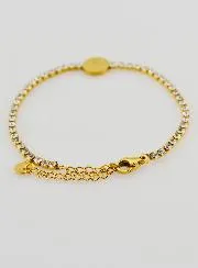 Armband des Heiligen Benedikt aus Goldfarbenem Edelstahl