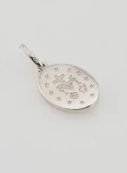 Wunderbare Medaille Silber und Weiß Emaille