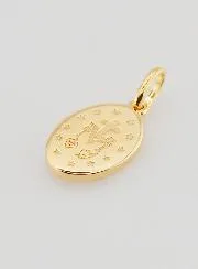 Wundertätige Medaille Vergoldet und Weiß Emailliert