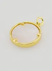 Ex Voto Anhänger Perlmutt und Strass - 16mm