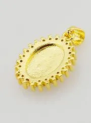 Medaille Wundertätige Madonna Elfenbein Farben - 17mm