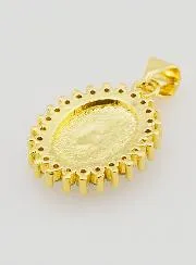Medaille Wundertätige Madonna Blau - 17mm