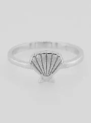 Silber Ring Jakobsmuschel - Größe 52