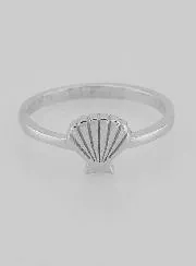 Silber Ring Jakobsmuschel von Compostela - Größe 56