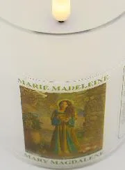 LED Votivkerze - Gebet zur Heiligen Maria Magdalena