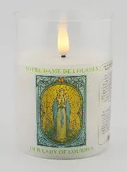 LED Votivkerze - Gebet zur Mutter Gottes von Lourdes