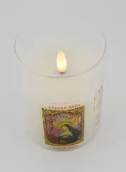 Batteriebetriebene Kirchenkerze - Heilige Rita