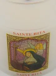 Batteriebetriebene Kirchenkerze - Heilige Rita